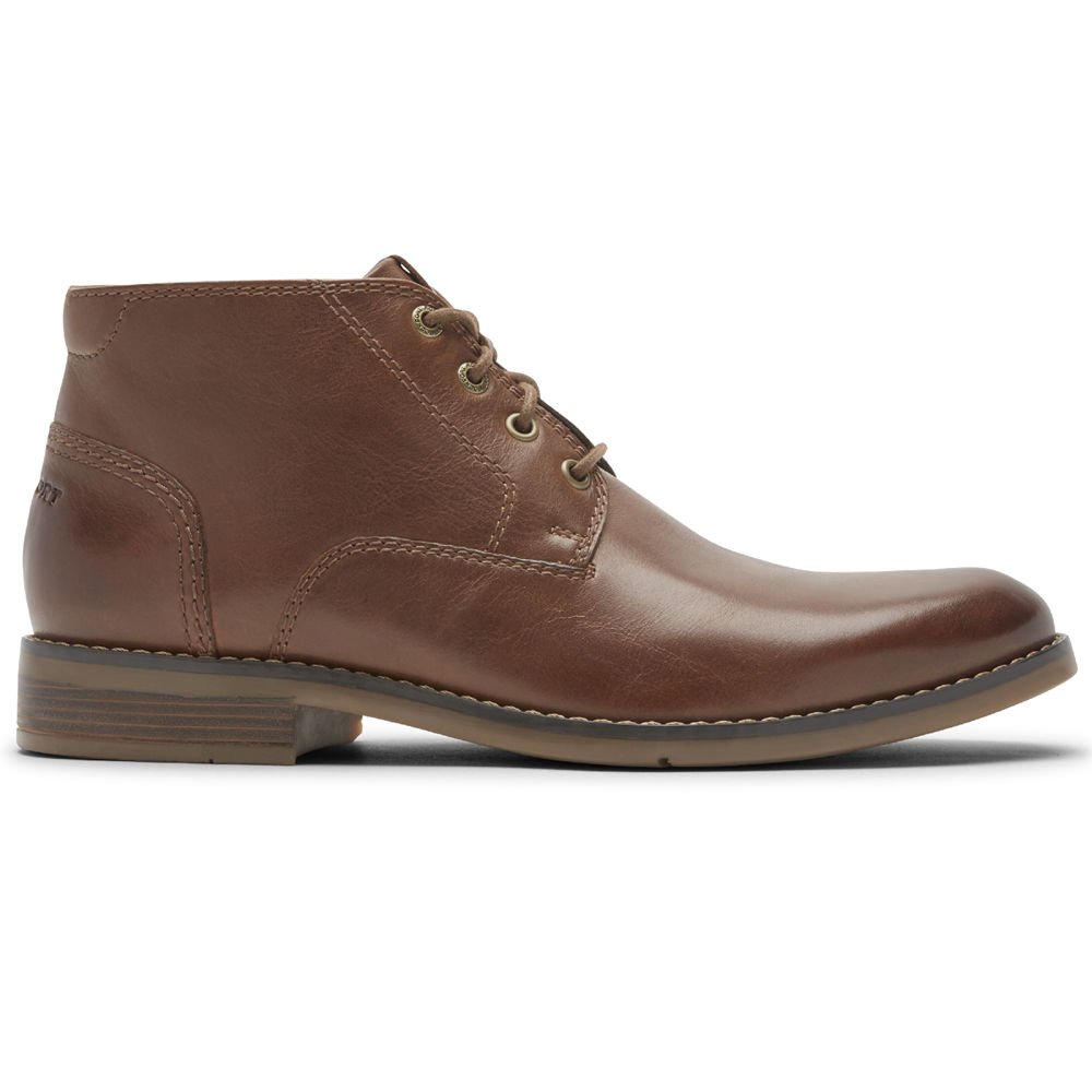 Botas Rockport Hombre Mexico - Colden Chukka Marrom - WHZRE2453